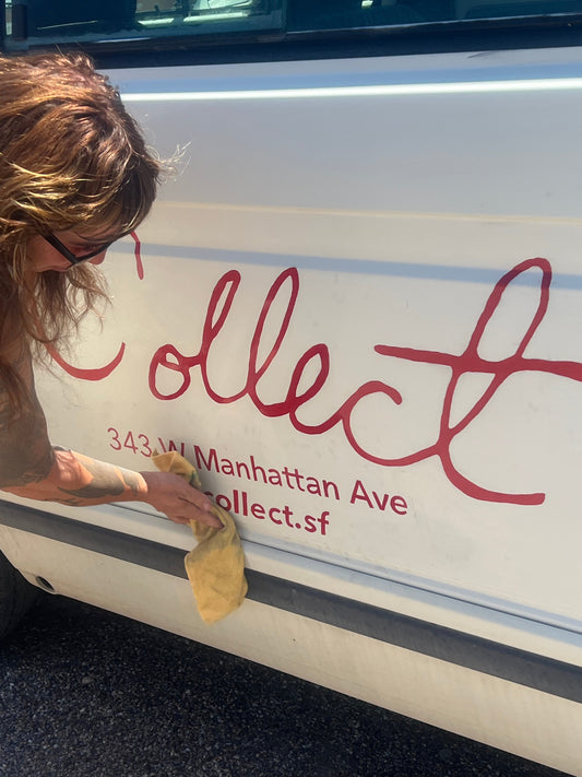 Collect Santa Fe's Van, Logo, and Paint.