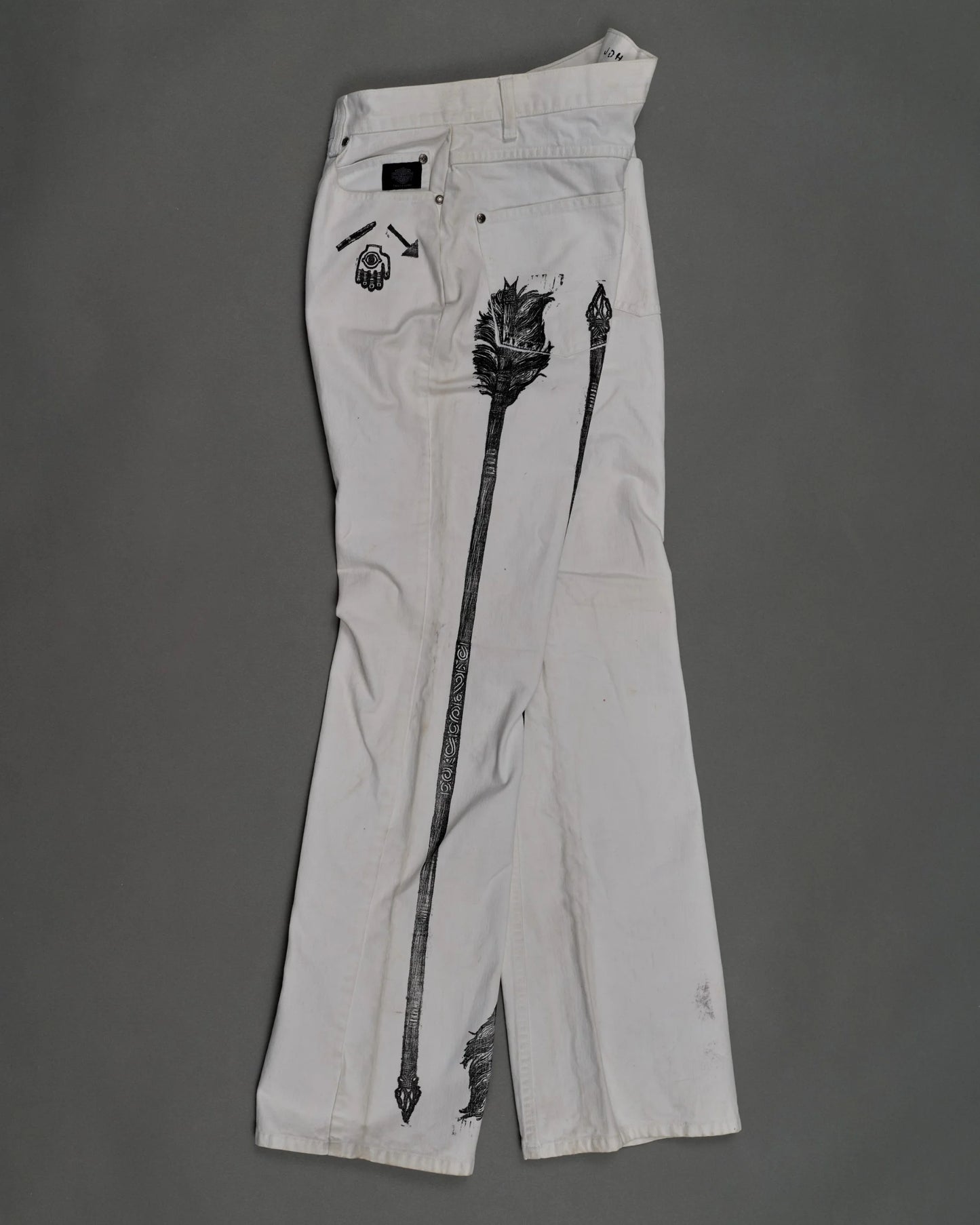 Denim Pants 003 White HD