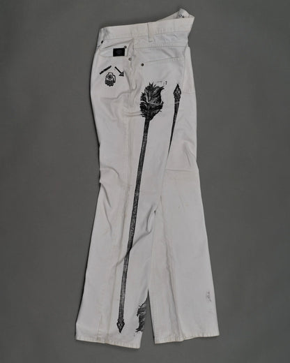 Denim Pants 003 White HD