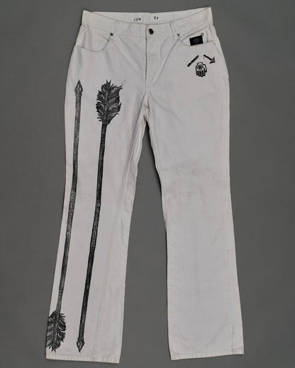 Denim Pants 003 White HD