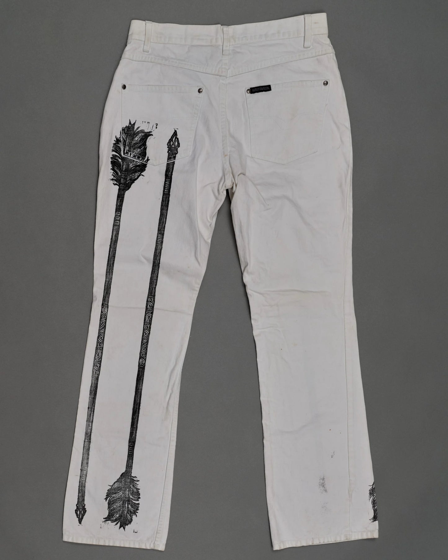 Denim Pants 003 White HD