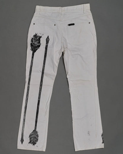 Denim Pants 003 White HD