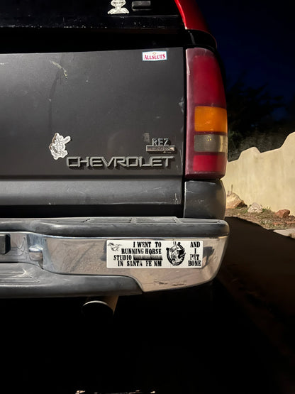 I Pet BONE bumper sticker