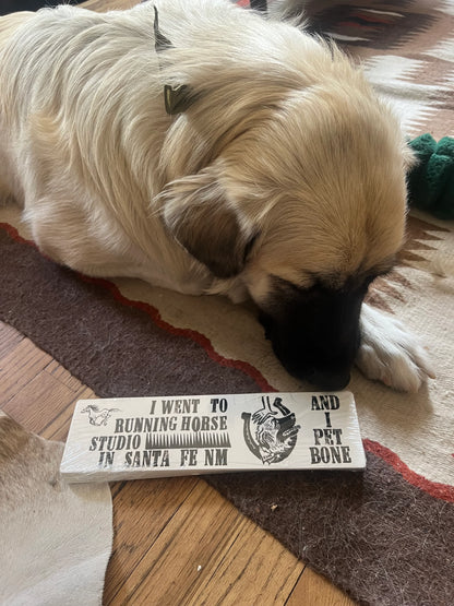 I Pet BONE bumper sticker
