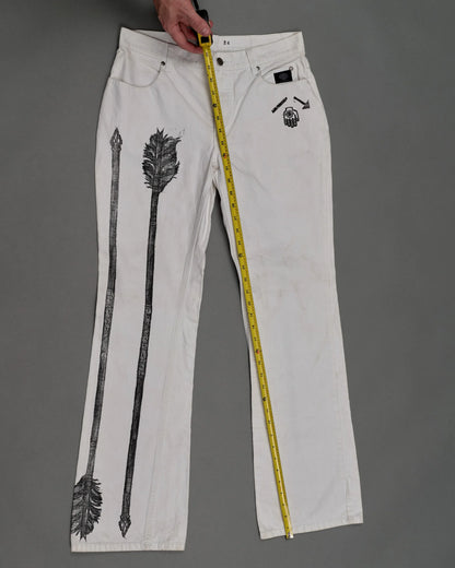 Denim Pants 003 White HD