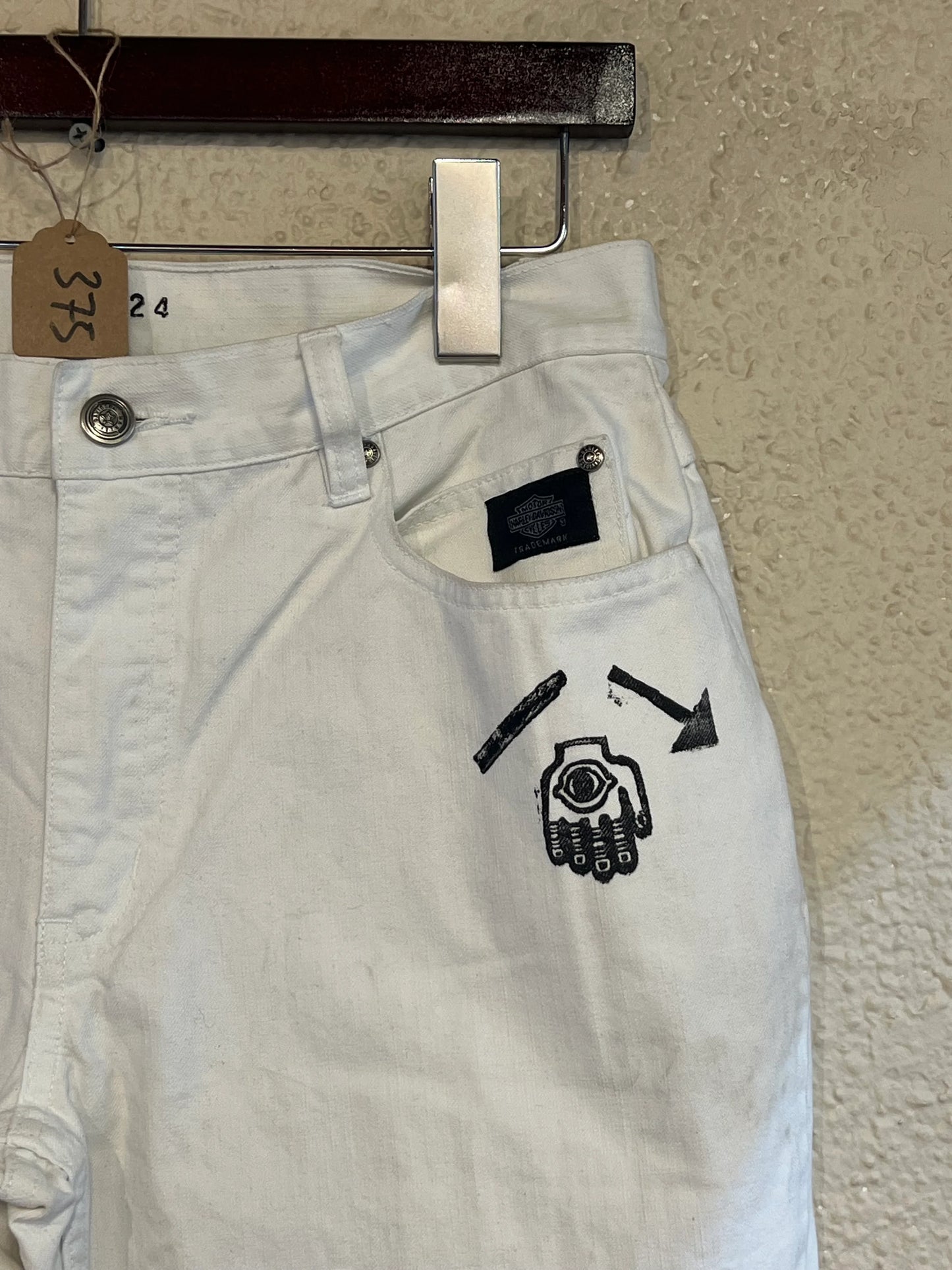 Denim Pants 003 White HD