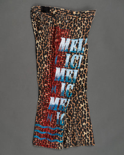 Denim Pants 007 Leopard