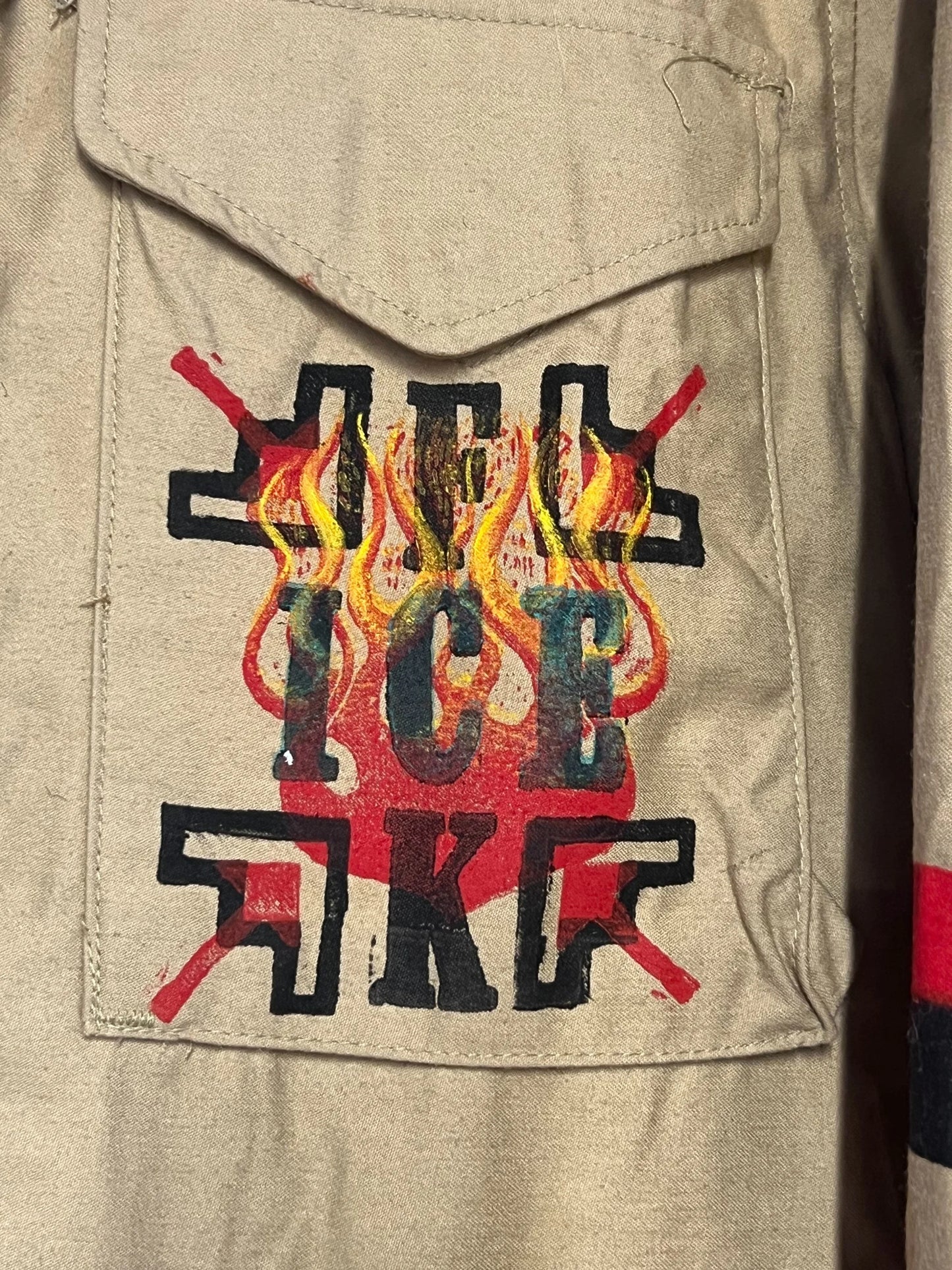 Support Tan US Made Military Jacket