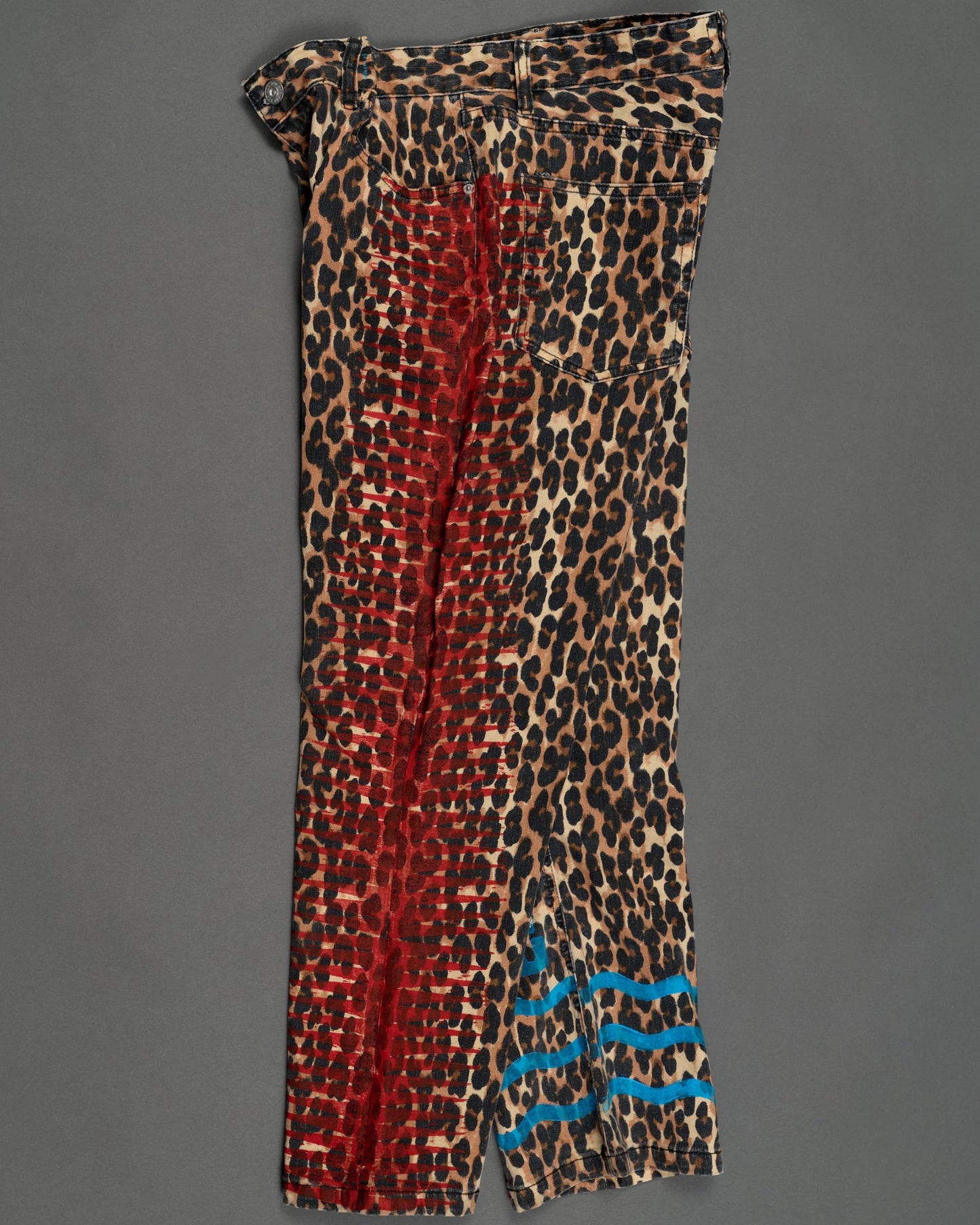 Denim Pants 007 Leopard