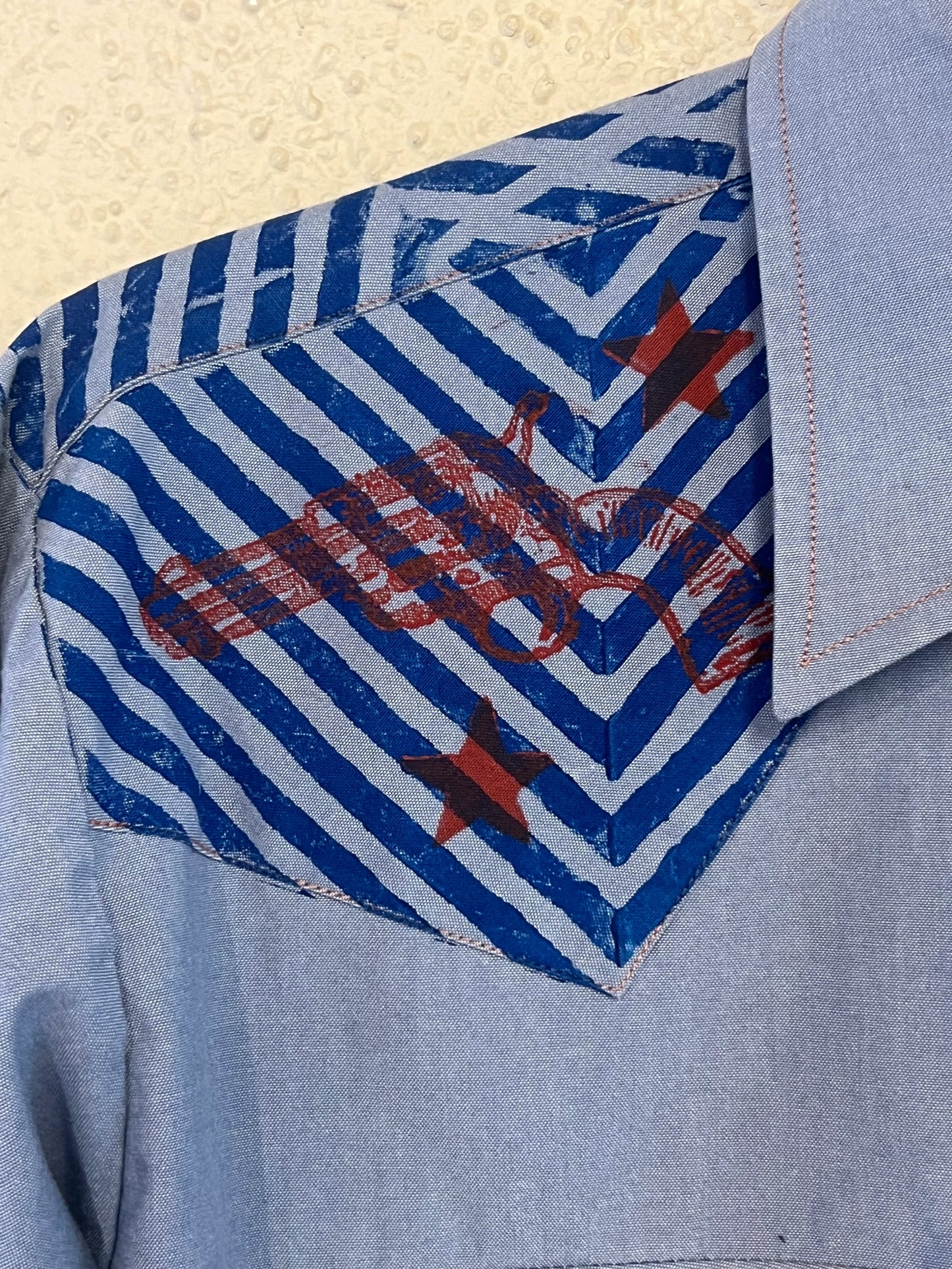 Snap Shirt 001 feather cuffs