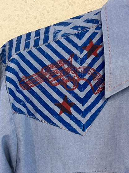 Snap Shirt 001 feather cuffs