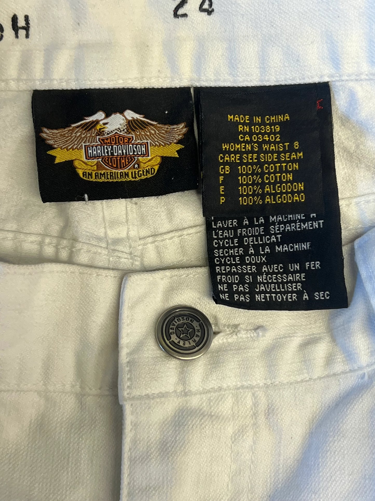 Denim Pants 003 White HD