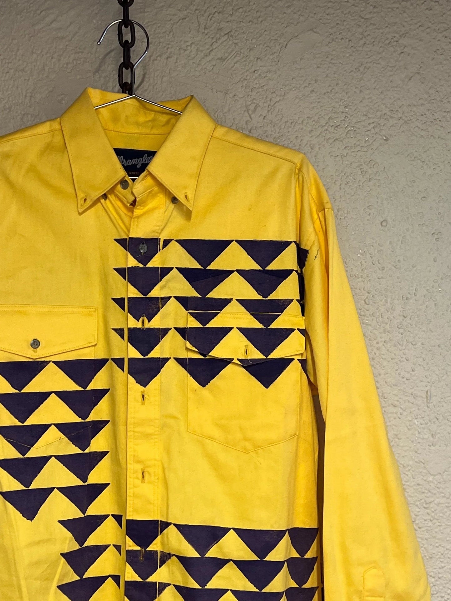 Yellow Wrangler Button Up