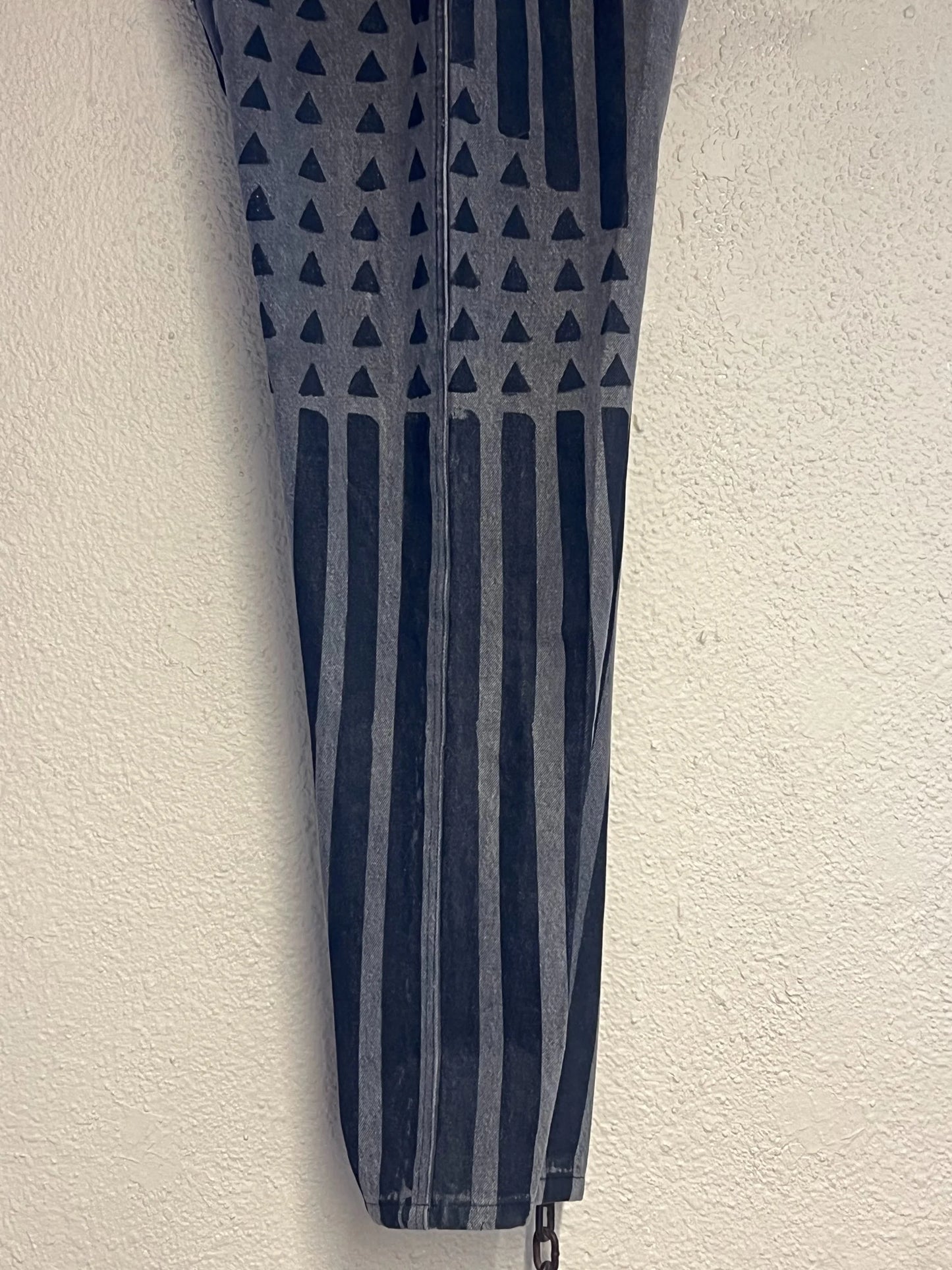 Western Pants Grey Stripes