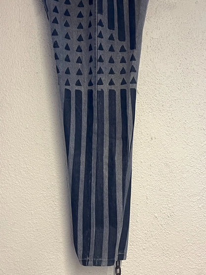 Western Pants Grey Stripes