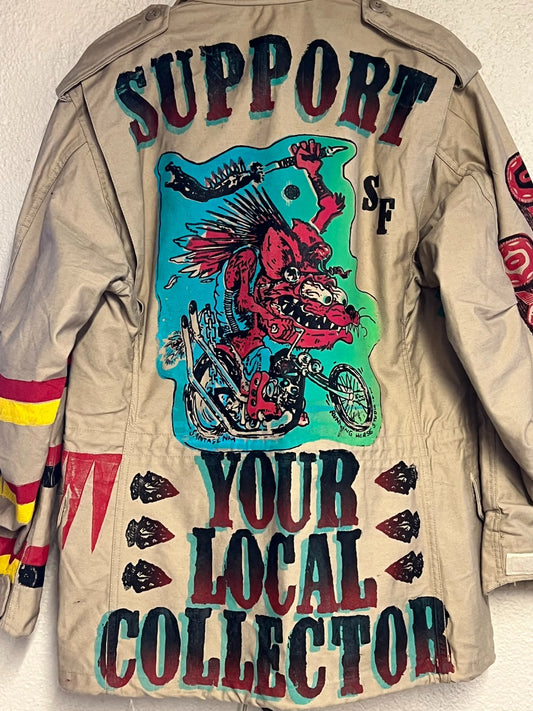 Support Tan US Made Military Jacket