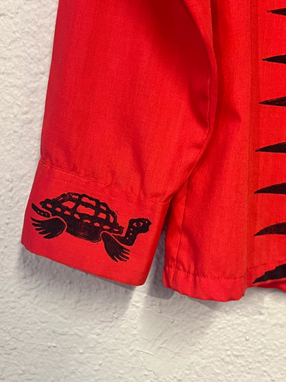 Button Shirt 003 Red Bear