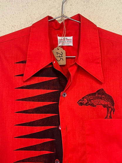 Button Shirt 003 Red Bear