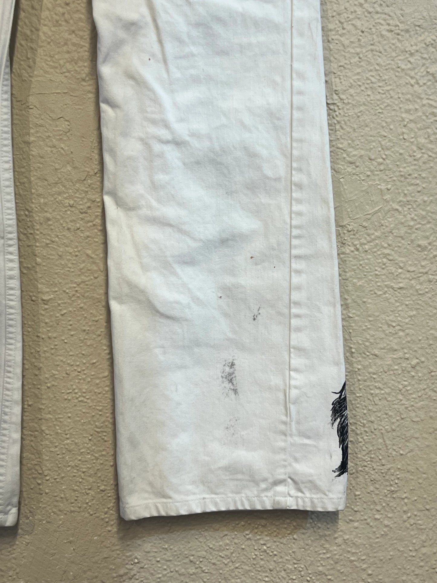 Denim Pants 003 White HD