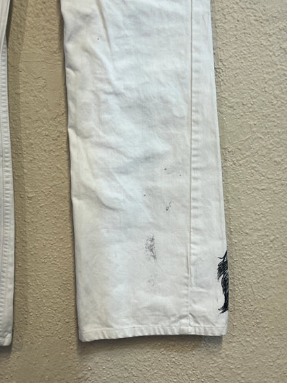 Denim Pants 003 White HD