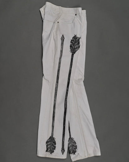 Denim Pants 003 White HD